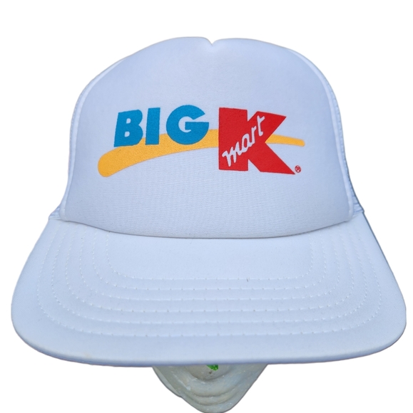 Vintage K Mart Snapback  Hat Big K Logo Trucker Mesh Cap - Picture 1 of 6